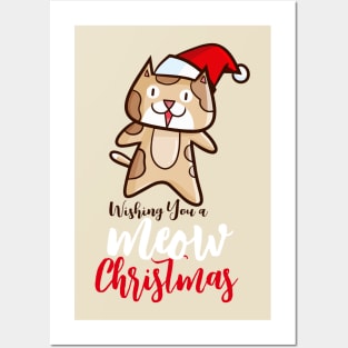 Wishing you meow christmas Posters and Art